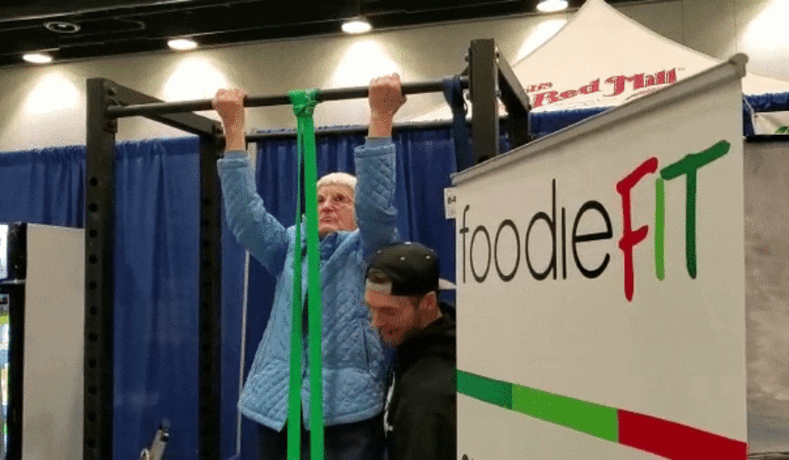 grandma doing chin ups, Meal Prep Vancouver