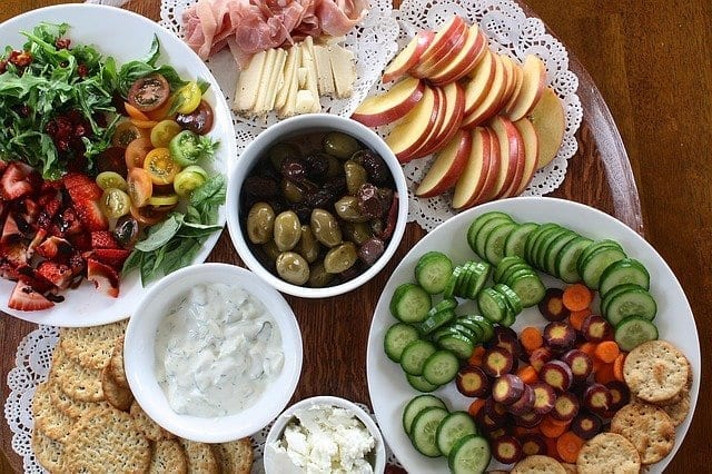 veggie plate and cheese and crackers, Ready-Made Meals Vancouver