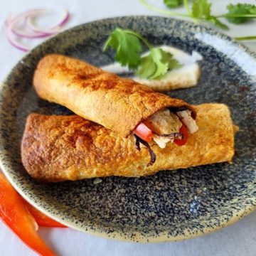 Fajitos with Cilantro Crema, Healthy Meal delivery Vancouver