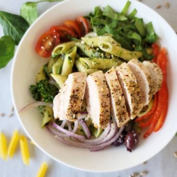 Pesto Penne, Healthy meal prep Vancouver