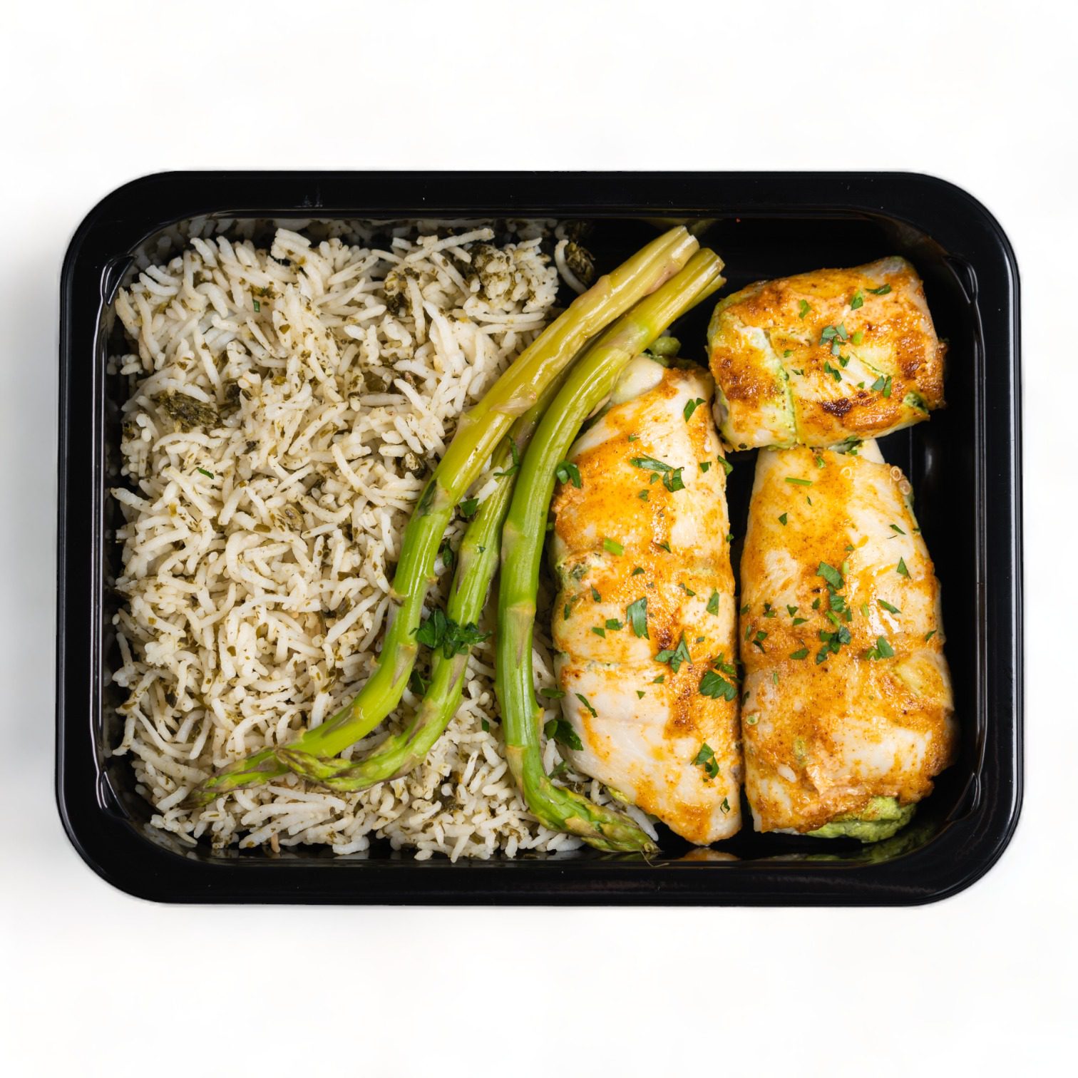 Stuffed Sole With Herb Rice